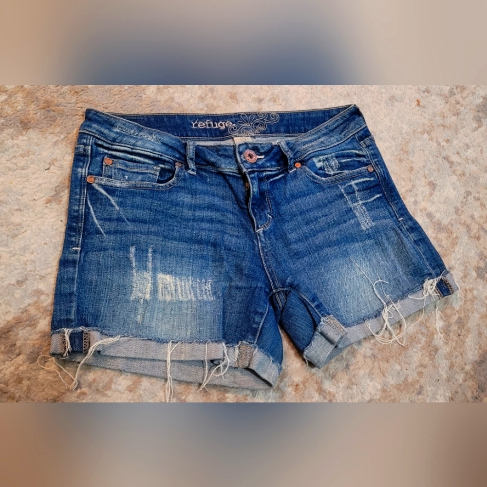 Refuge High Waisted Jean Shorts